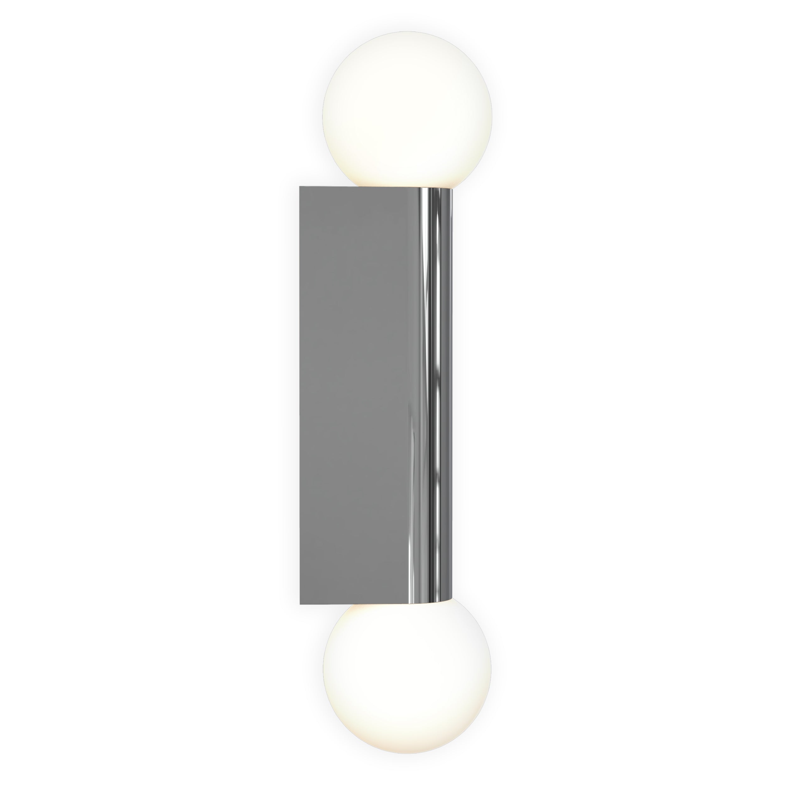Astro Ortona Twin Bathroom Wall Light in Polished Chrome