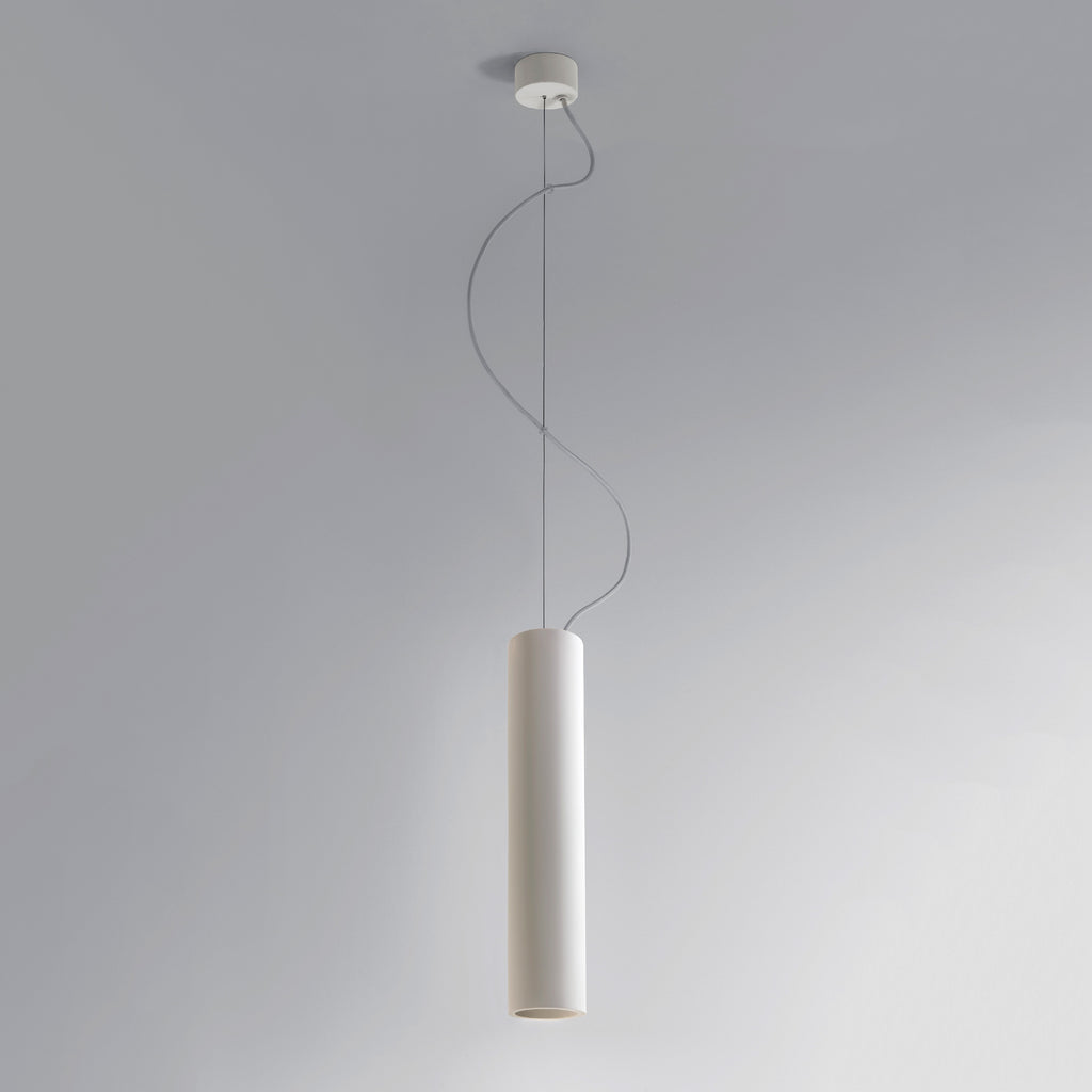 Astro Osca 400 Round Pendant Light in Plaster