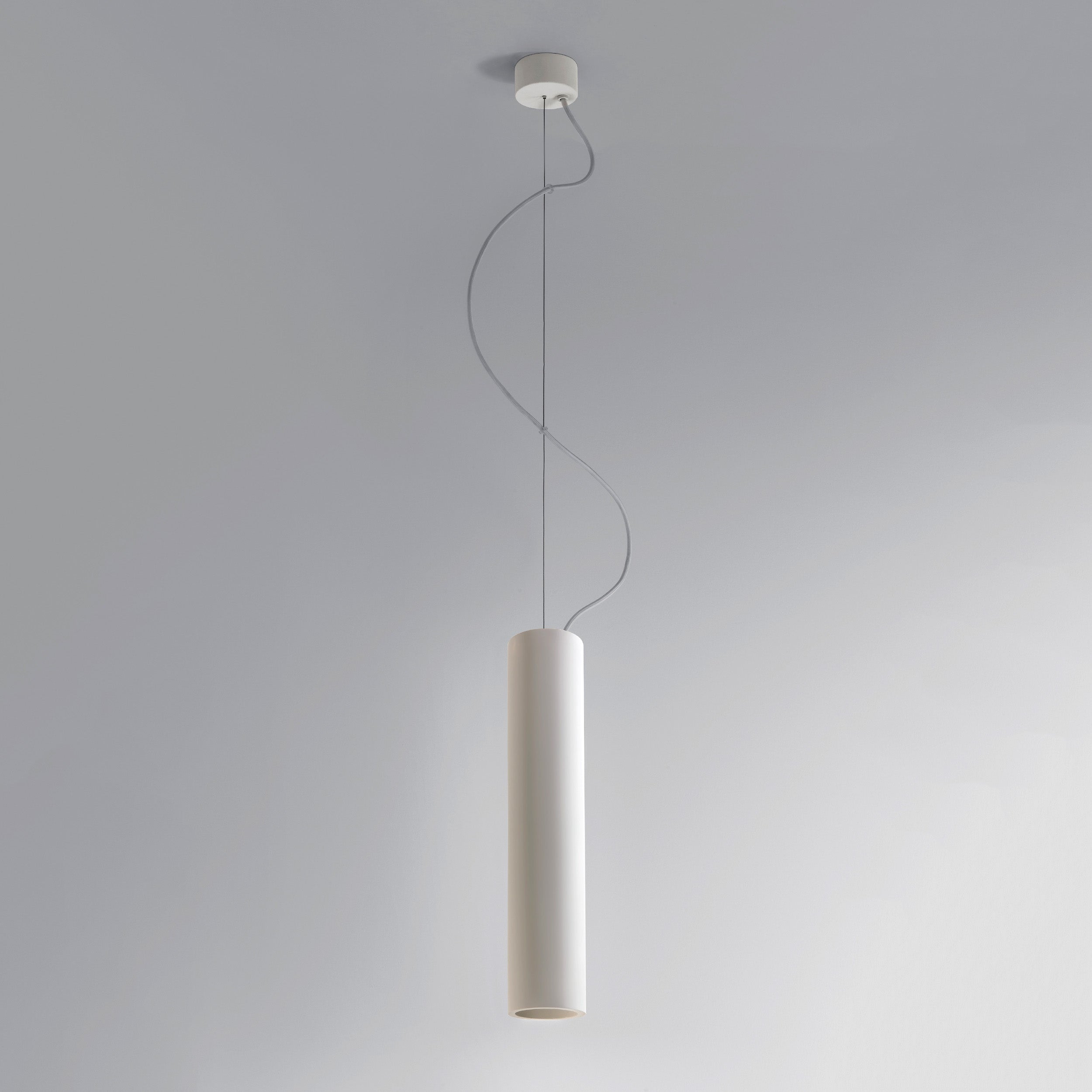 Astro Osca 400 Round Pendant Light in Plaster
