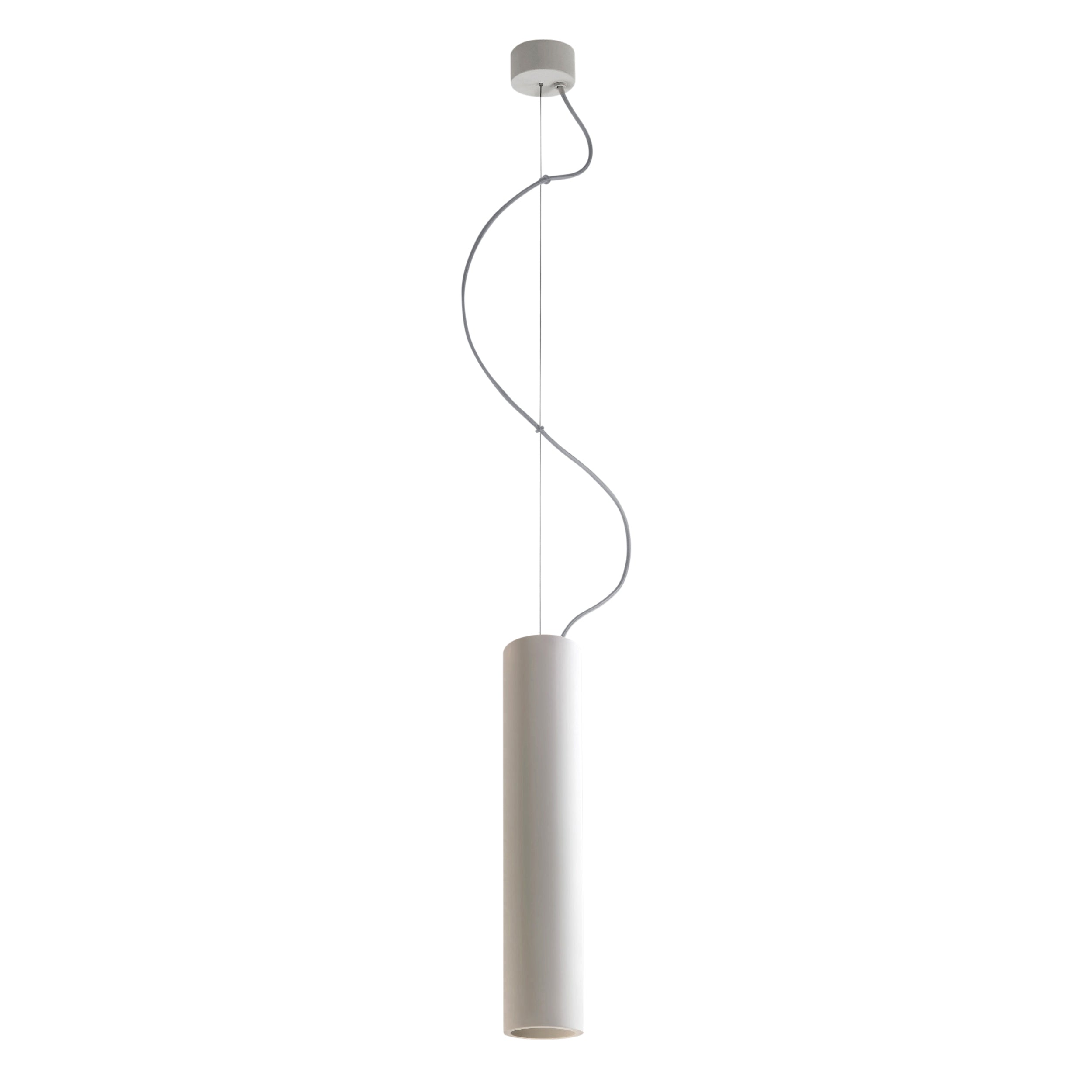 Astro Osca 400 Round Pendant Light in Plaster