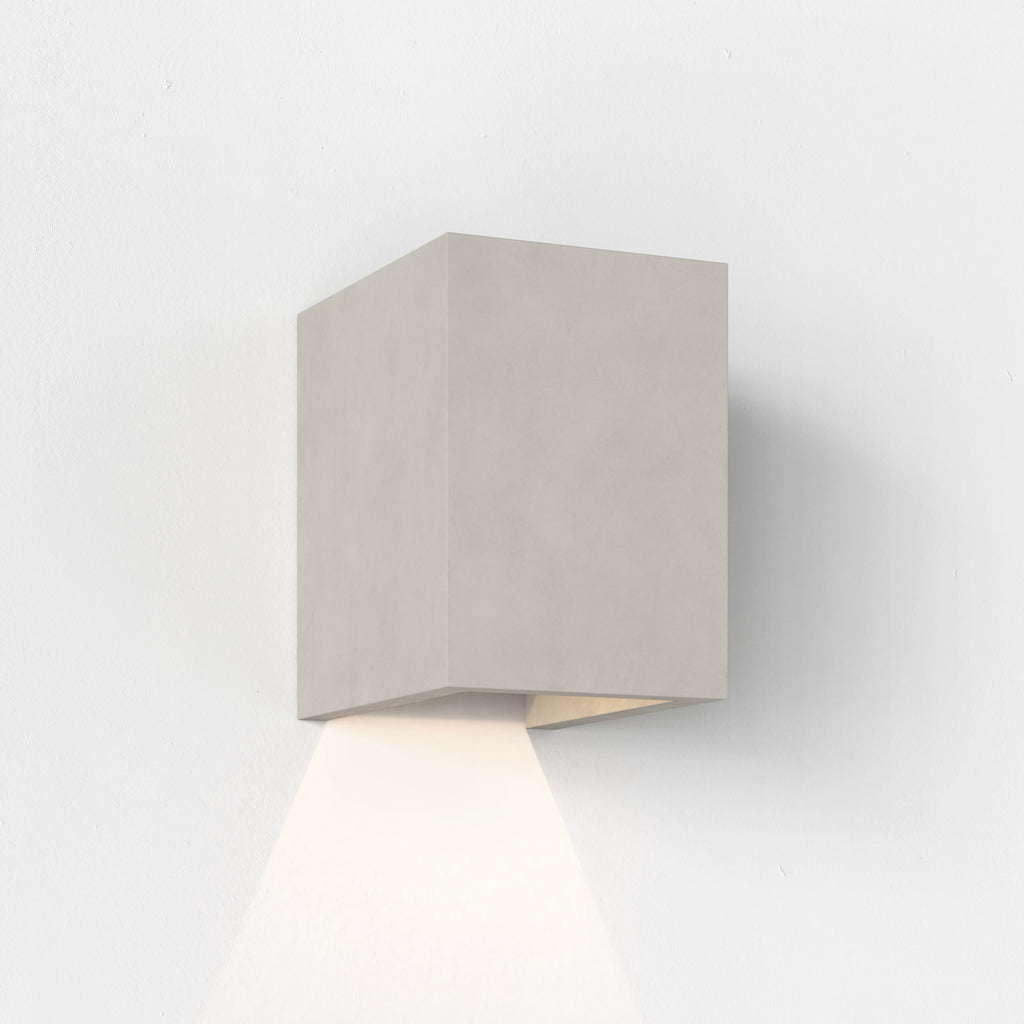 Astro Oslo 120 LED Coastal Wall Light in Matt Concrete IP65