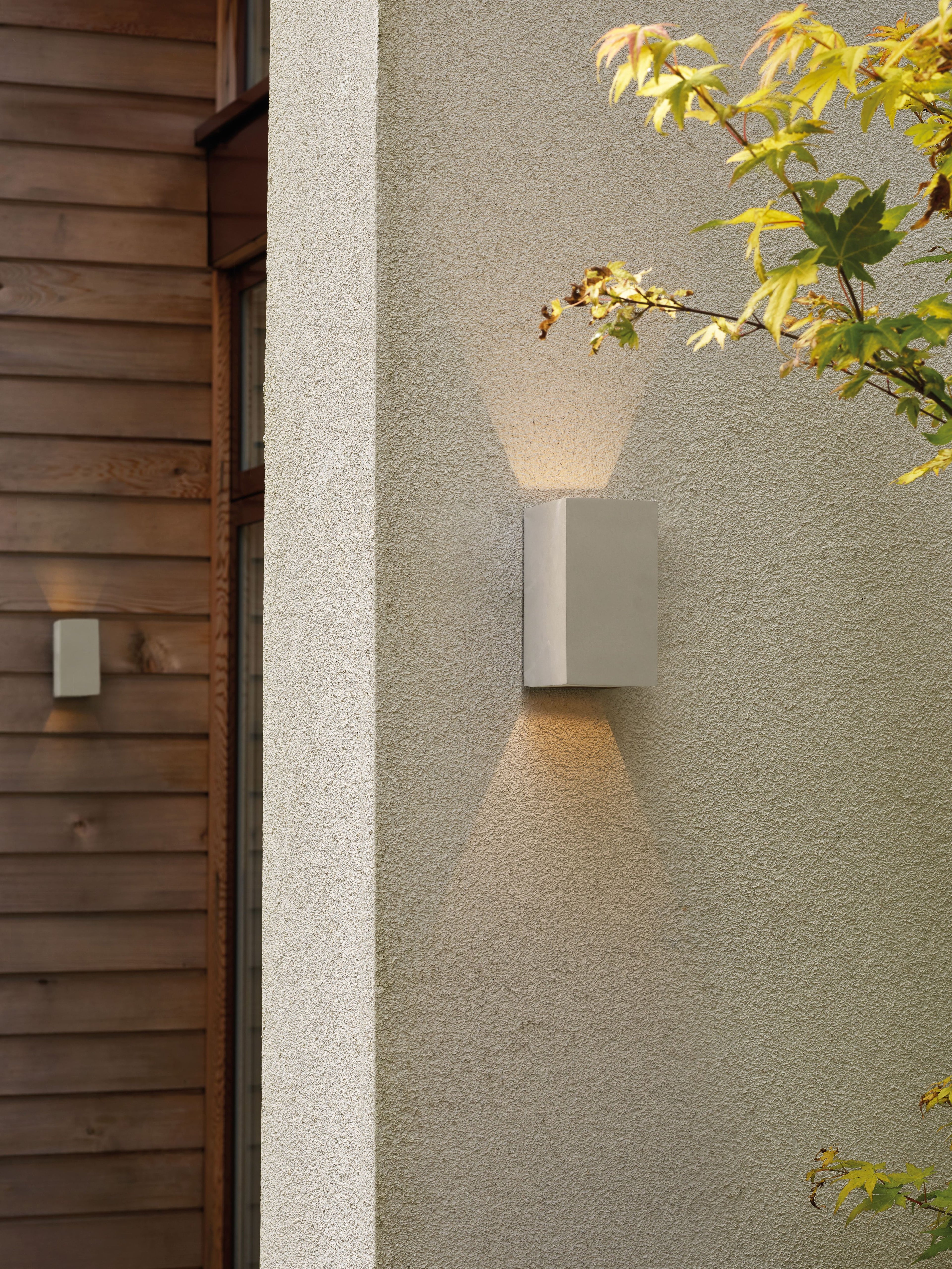 Astro Oslo 160 LED Coastal Wall Light in Matt Concrete IP65