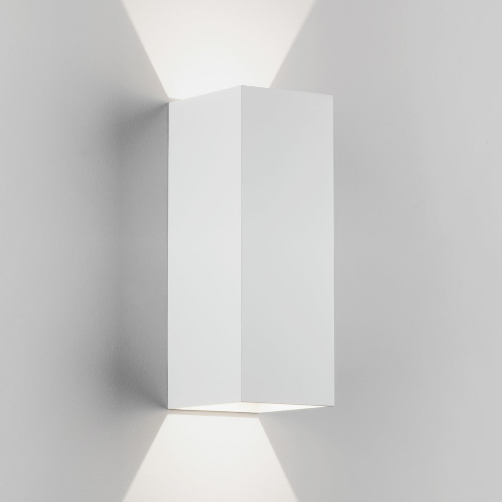 Astro Oslo 255 LED Outdoor Wall Light in Textured White IP65