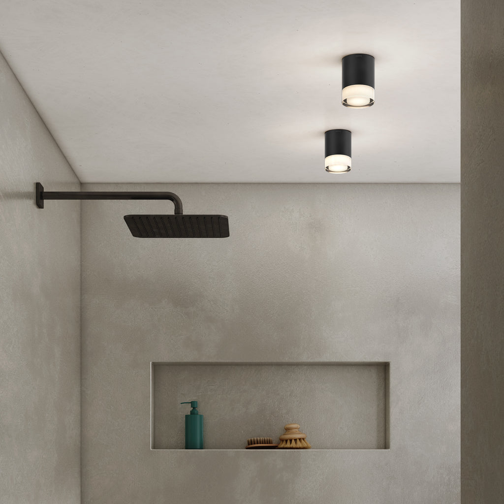 Astro Ottawa Bathroom Downlight in Matt Black IP65