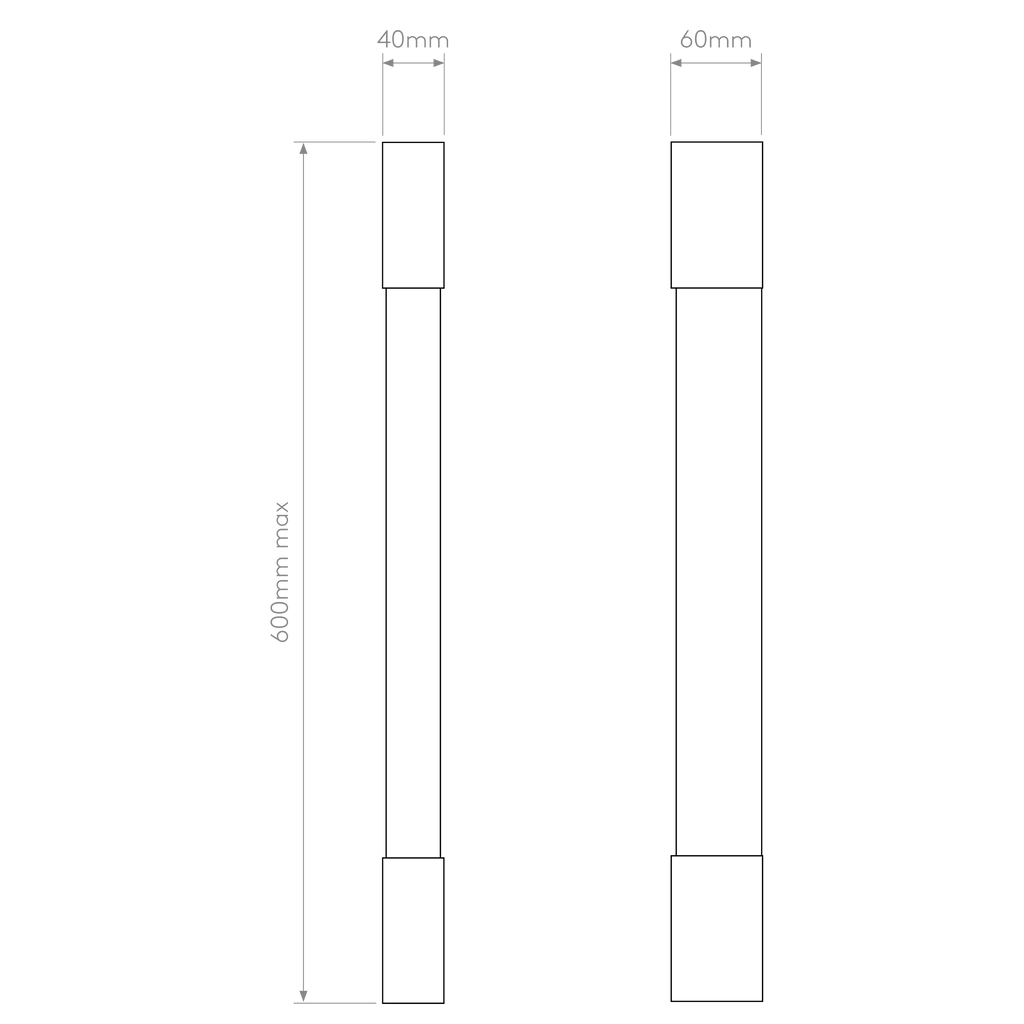 Astro Palermo 600 Bathroom Wall Light in Matt Black