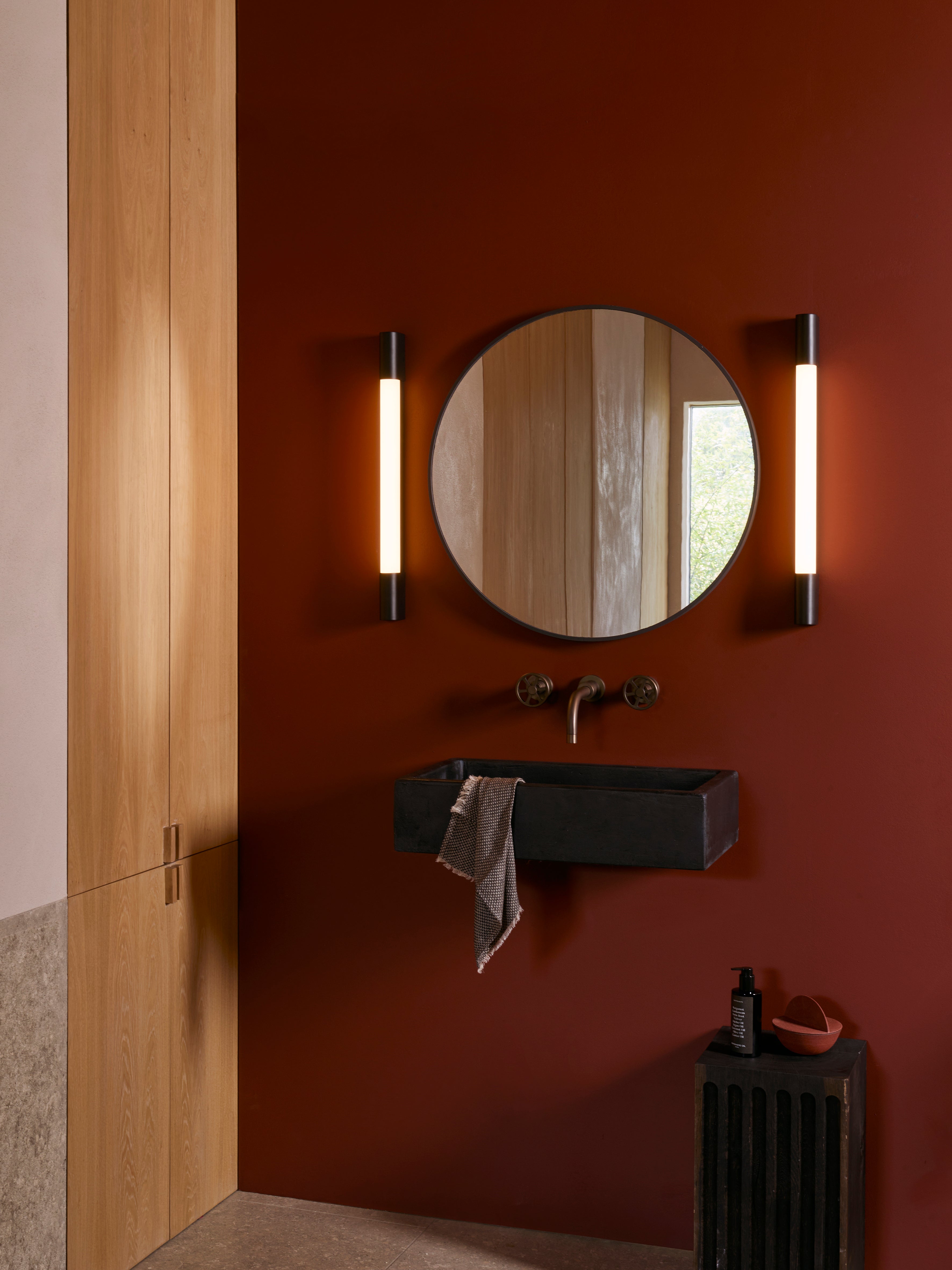 Astro Palermo 600 Bathroom Wall Light in Matt Black