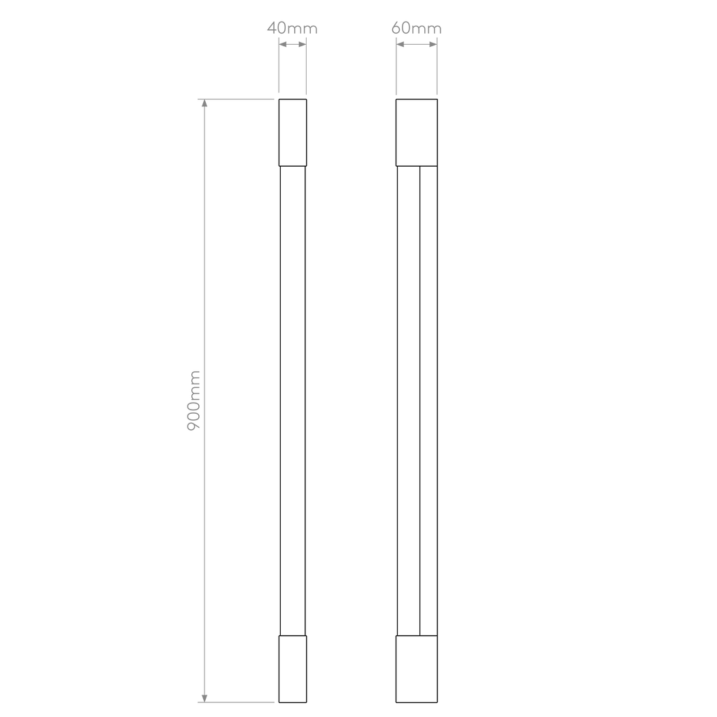 Astro Palermo 900 Bathroom Wall Light in Matt Black