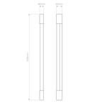 Astro Palermo 900 Bathroom Wall Light in Matt Black