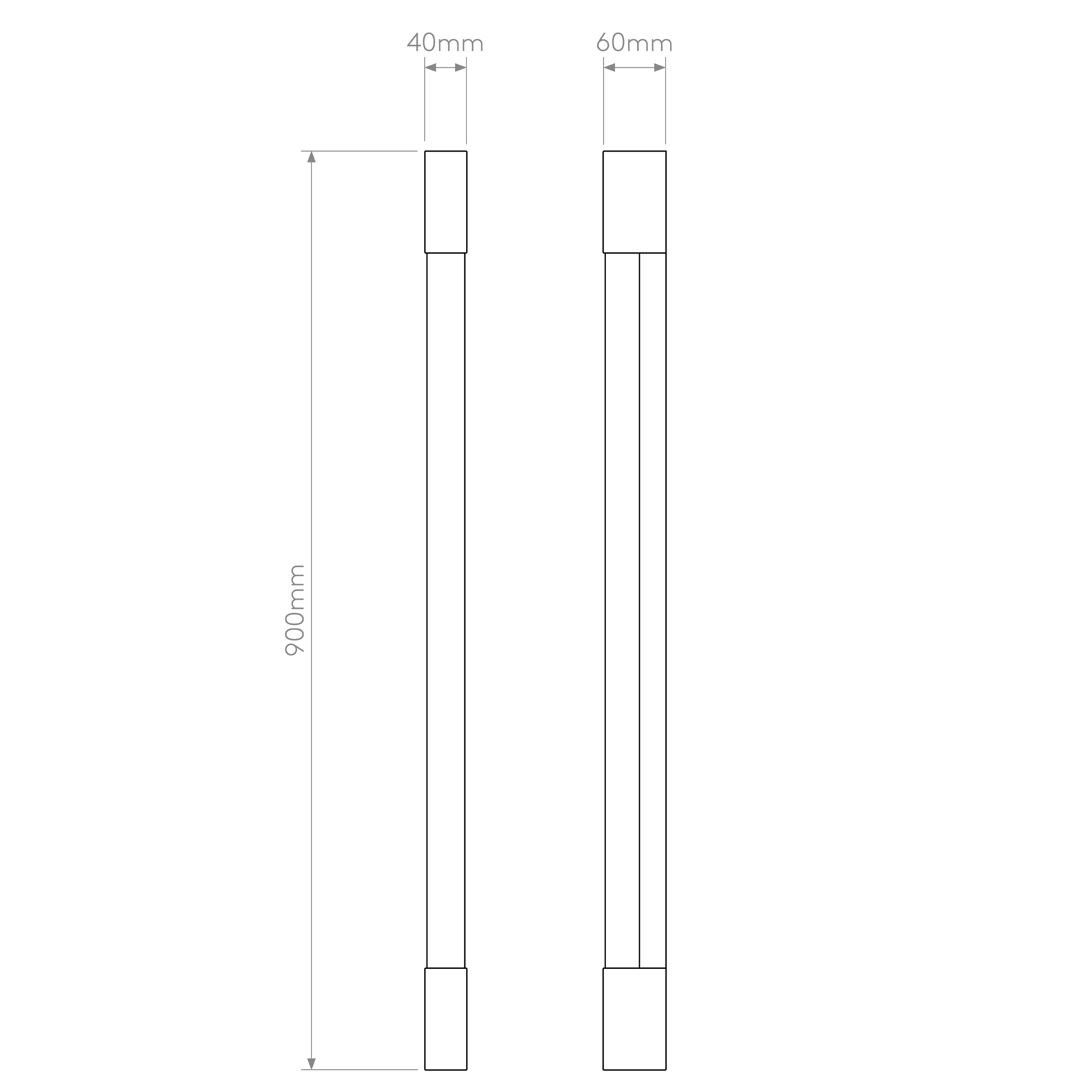 Astro Palermo 900 Bathroom Wall Light in Matt Black