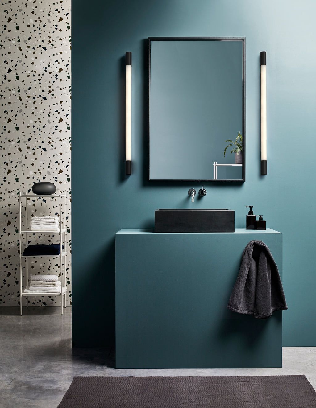 Astro Palermo 900 Bathroom Wall Light in Matt Black