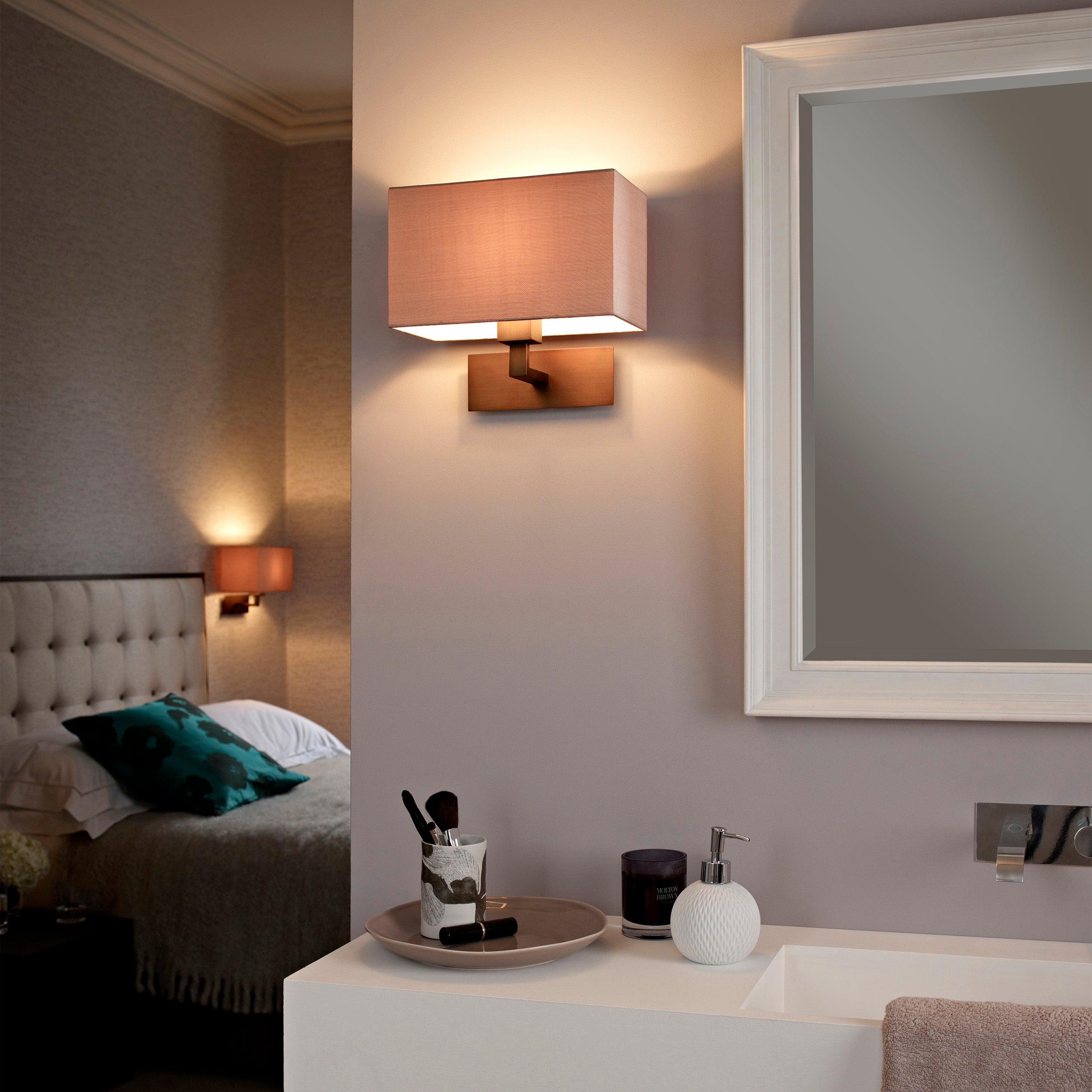 Astro Park Lane Grande Wall Light in Bronze without Shade