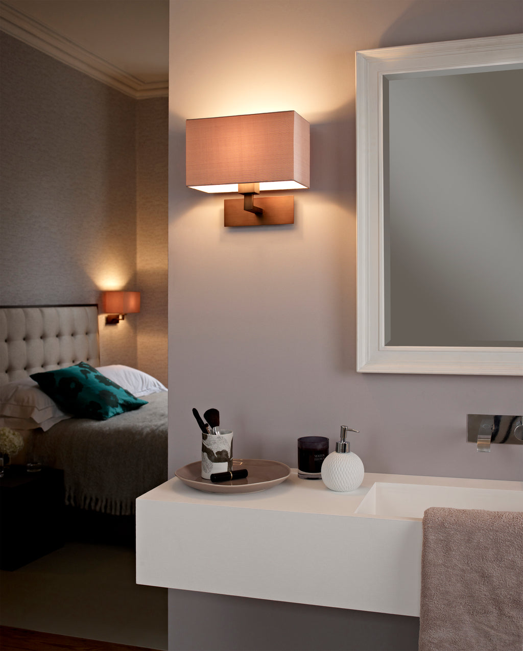 Astro Park Lane Grande Wall Light in Bronze without Shade