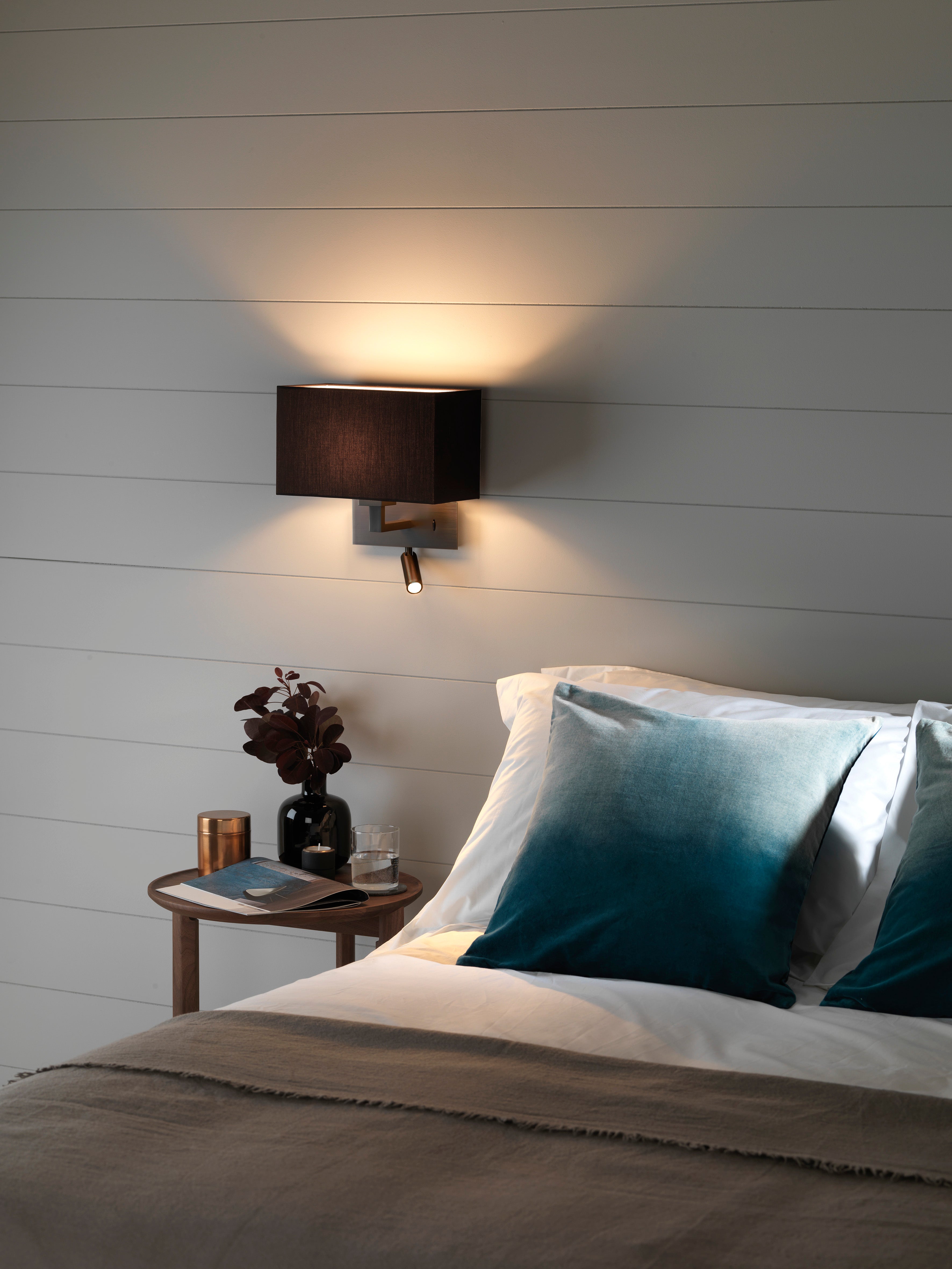 Astro Park Lane Reader LED Reading Light in Bronze without Shade