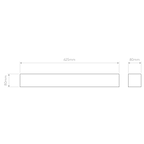 Astro Parma 625 LED Wall Light in Plaster