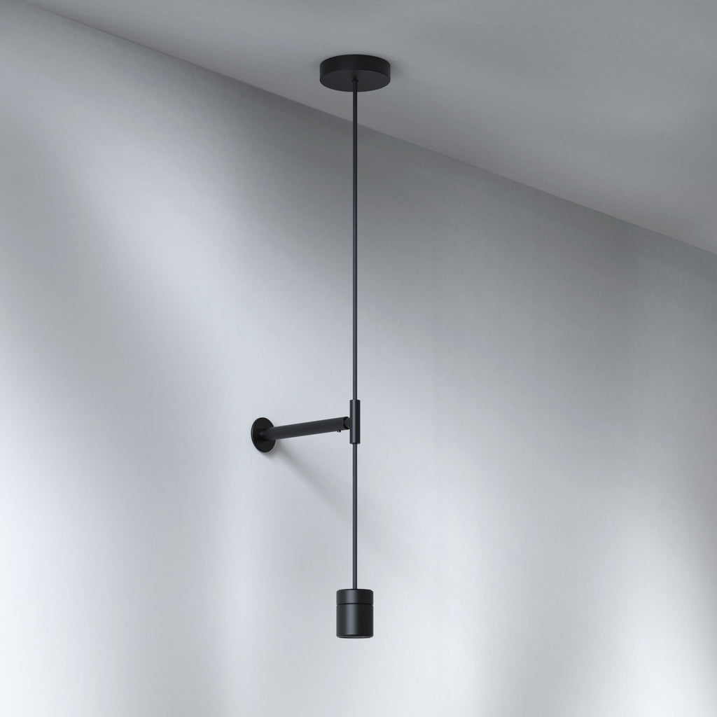 Astro Pendant Suspension Kit 3 in Matt Black