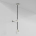 Astro Pendant Suspension Kit 3 Knurled in Matt Nickel