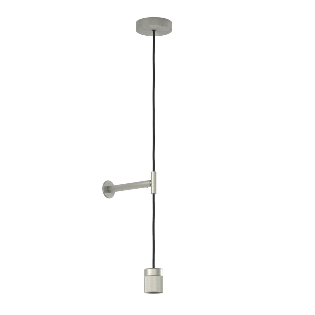 Astro Pendant Suspension Kit 3 Knurled in Matt Nickel