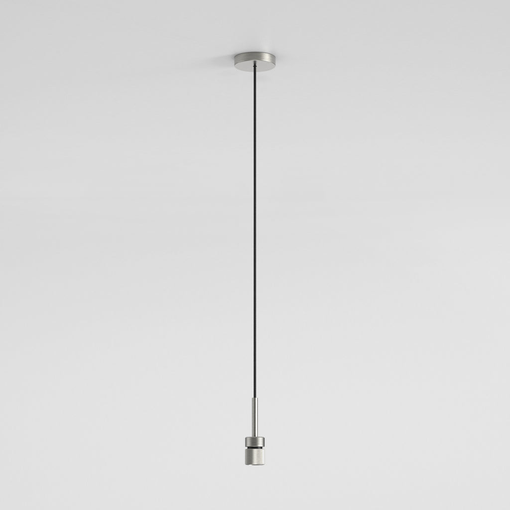 Astro Pendant Suspension Kit 4 Knurled in Matt Nickel