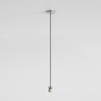 Astro Pendant Suspension Kit 4 Knurled in Matt Nickel