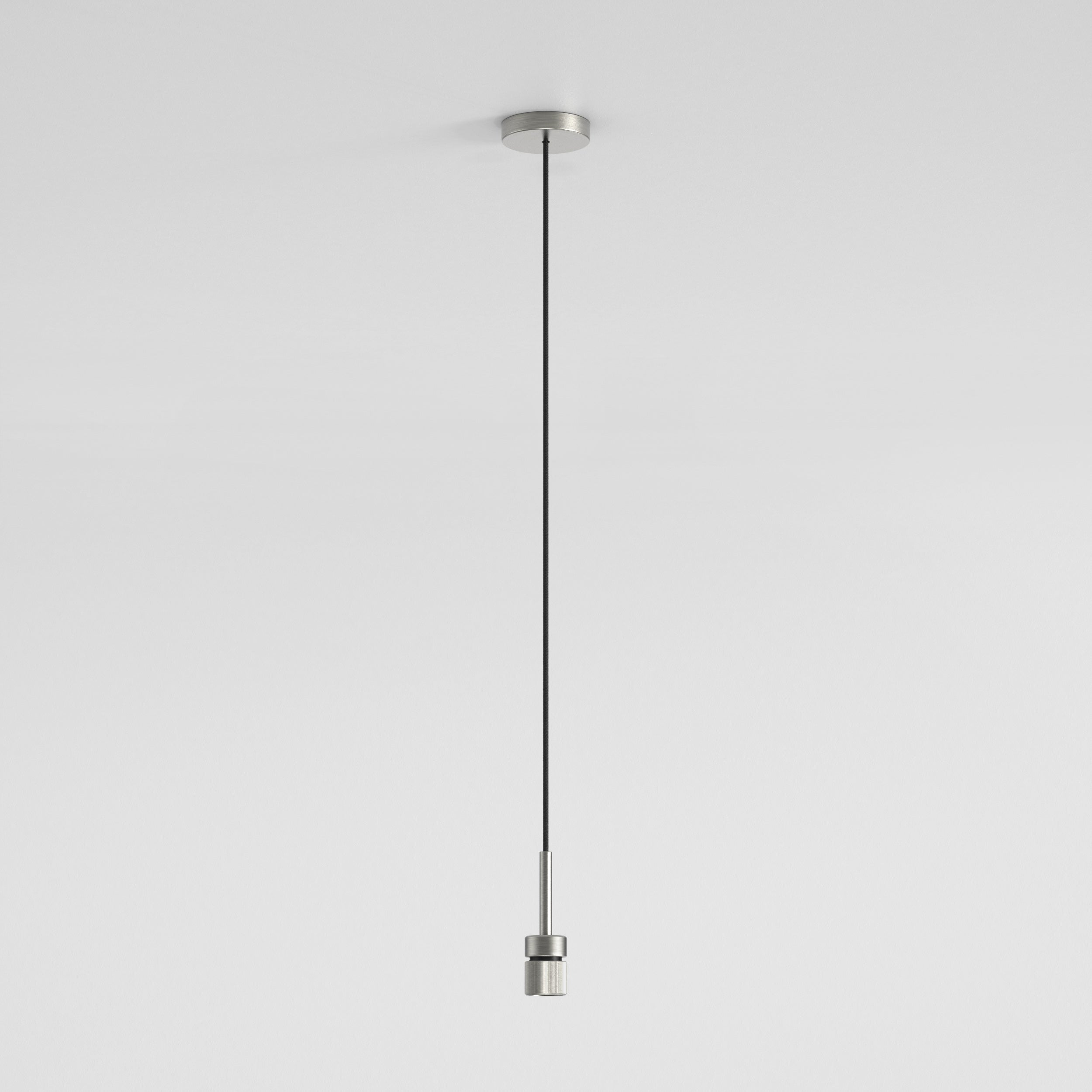 Astro Pendant Suspension Kit 4 Knurled in Matt Nickel