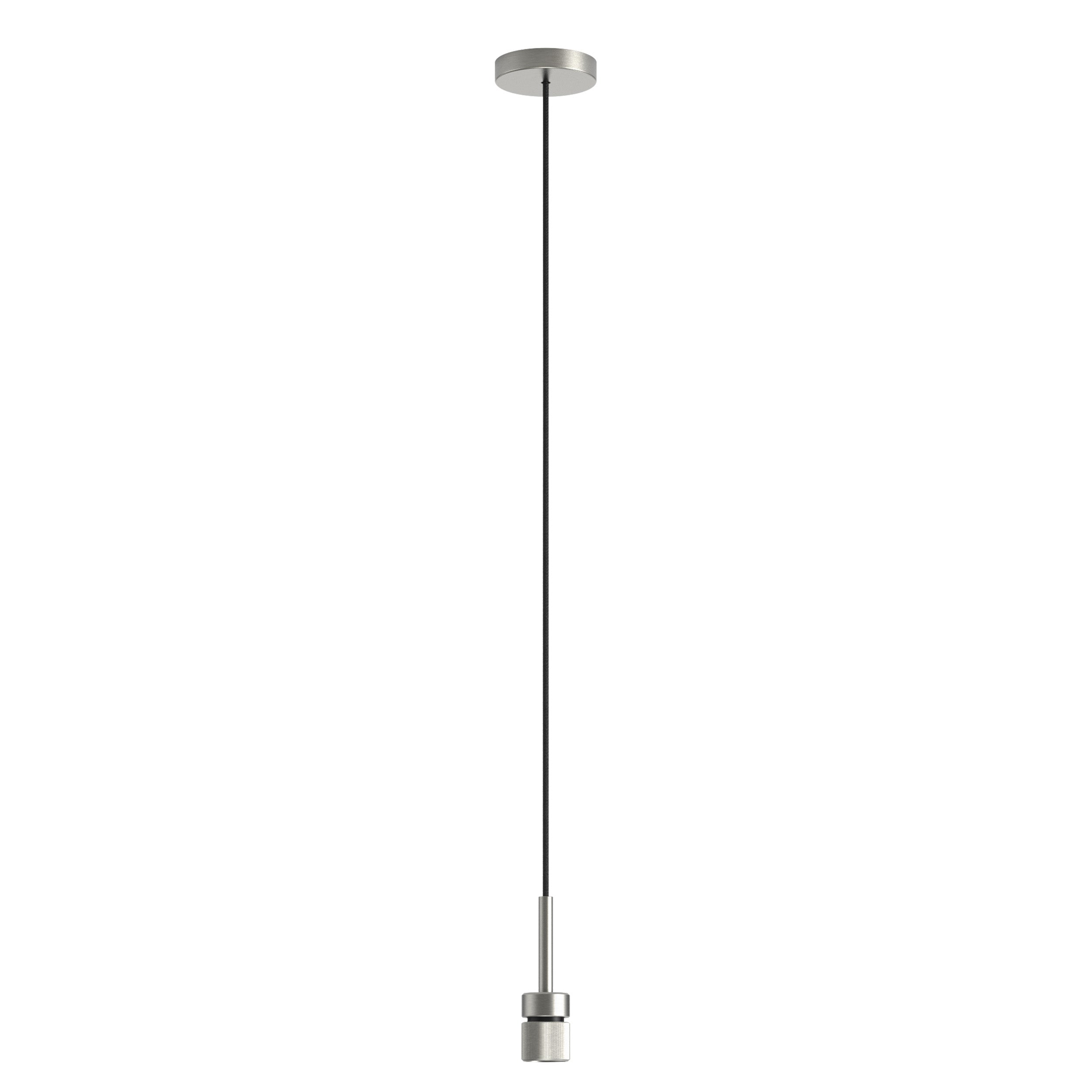 Astro Pendant Suspension Kit 4 Knurled in Matt Nickel