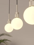 Astro Pendant Suspension Kit 4 Knurled in Matt Nickel