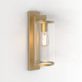 Astro Pimlico 400 Outdoor Porch Wall Light in Antique Brass