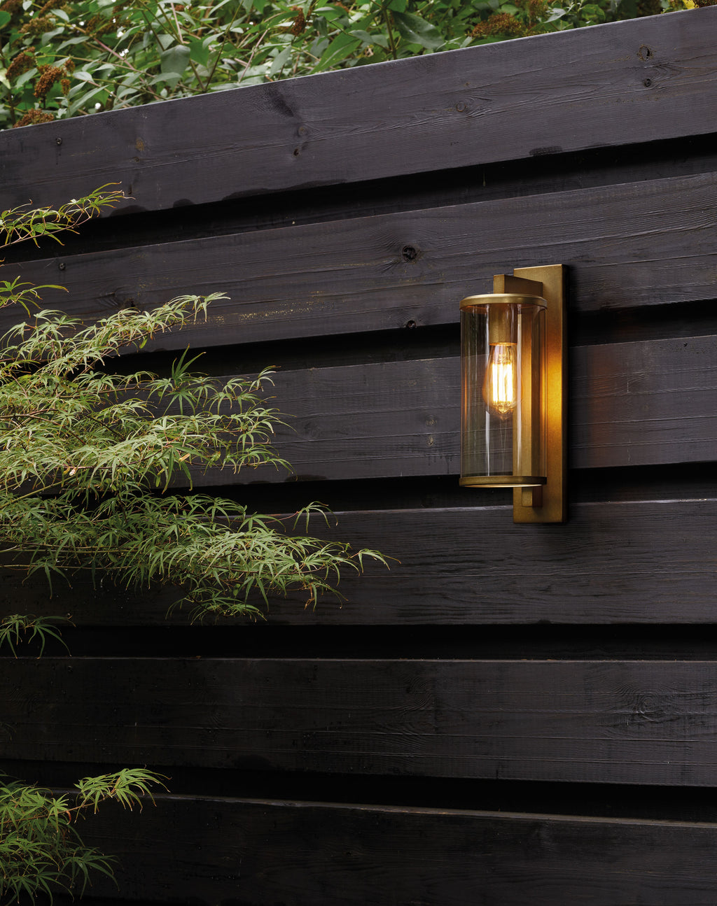 Astro Pimlico 400 Outdoor Porch Wall Light in Antique Brass