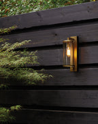 Astro Pimlico 400 Outdoor Porch Wall Light in Antique Brass