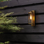 Astro Pimlico 400 Outdoor Porch Wall Light in Antique Brass