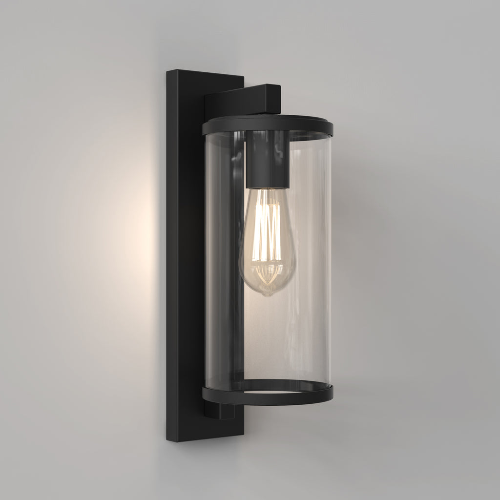 Astro Pimlico 400 Outdoor Porch Wall Light in Textured Black