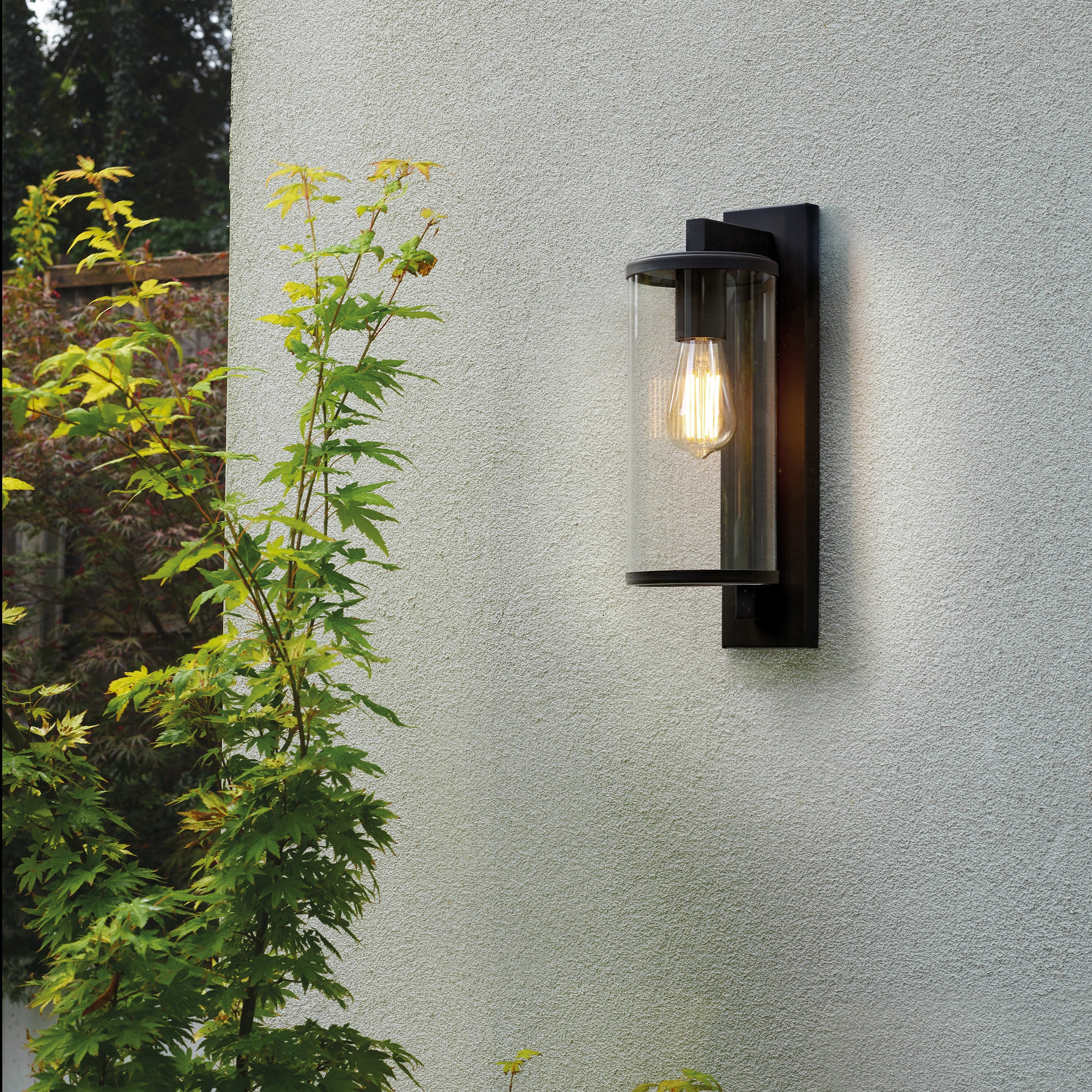 Astro Pimlico 400 Outdoor Porch Wall Light in Textured Black