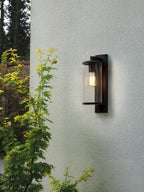 Astro Pimlico 400 Outdoor Porch Wall Light in Textured Black