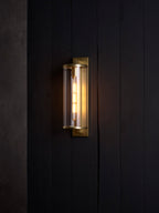 Astro Pimlico 500 Outdoor Porch Wall Light in Antique Brass