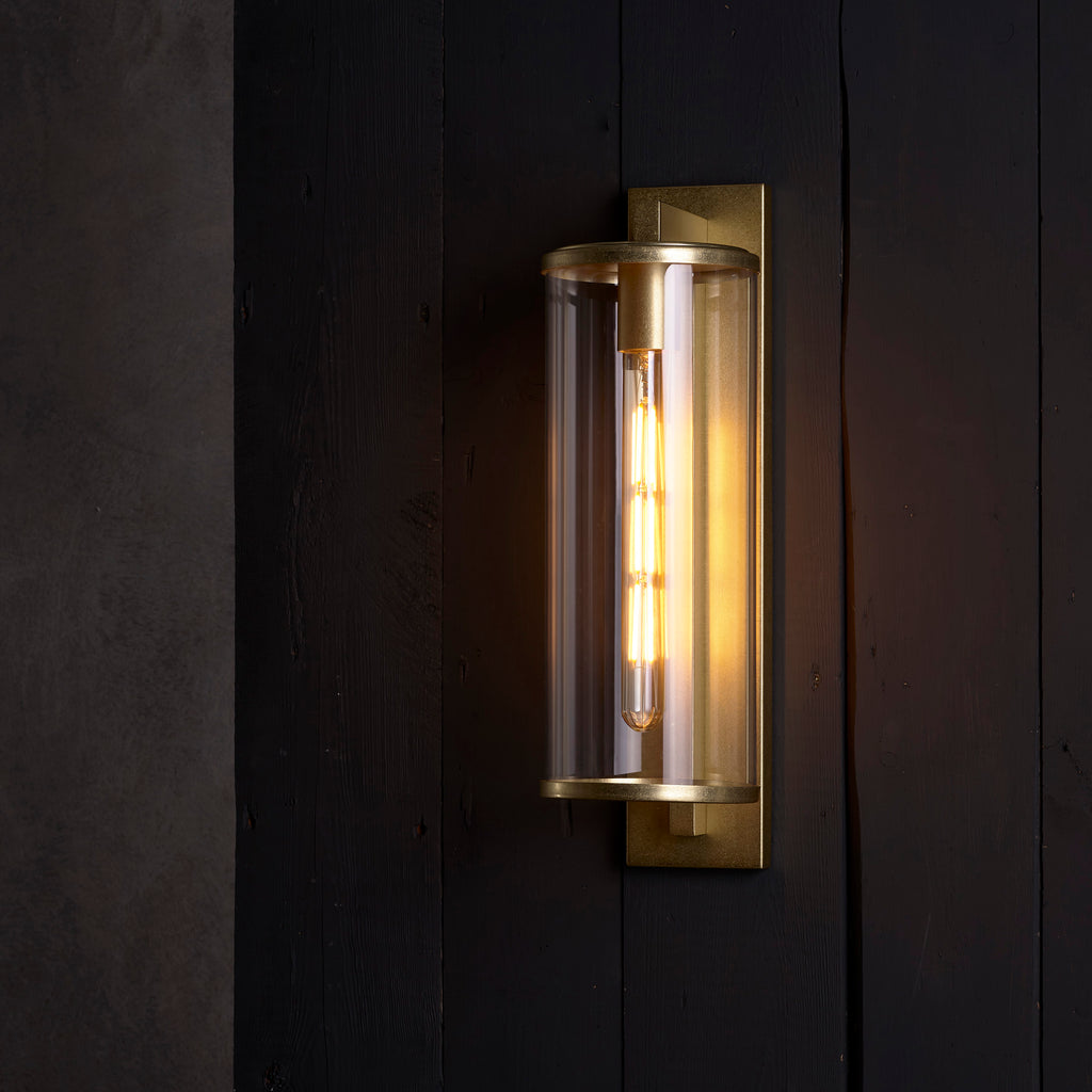 Astro Pimlico 500 Outdoor Porch Wall Light in Antique Brass
