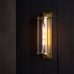 Astro Pimlico 500 Outdoor Porch Wall Light in Antique Brass