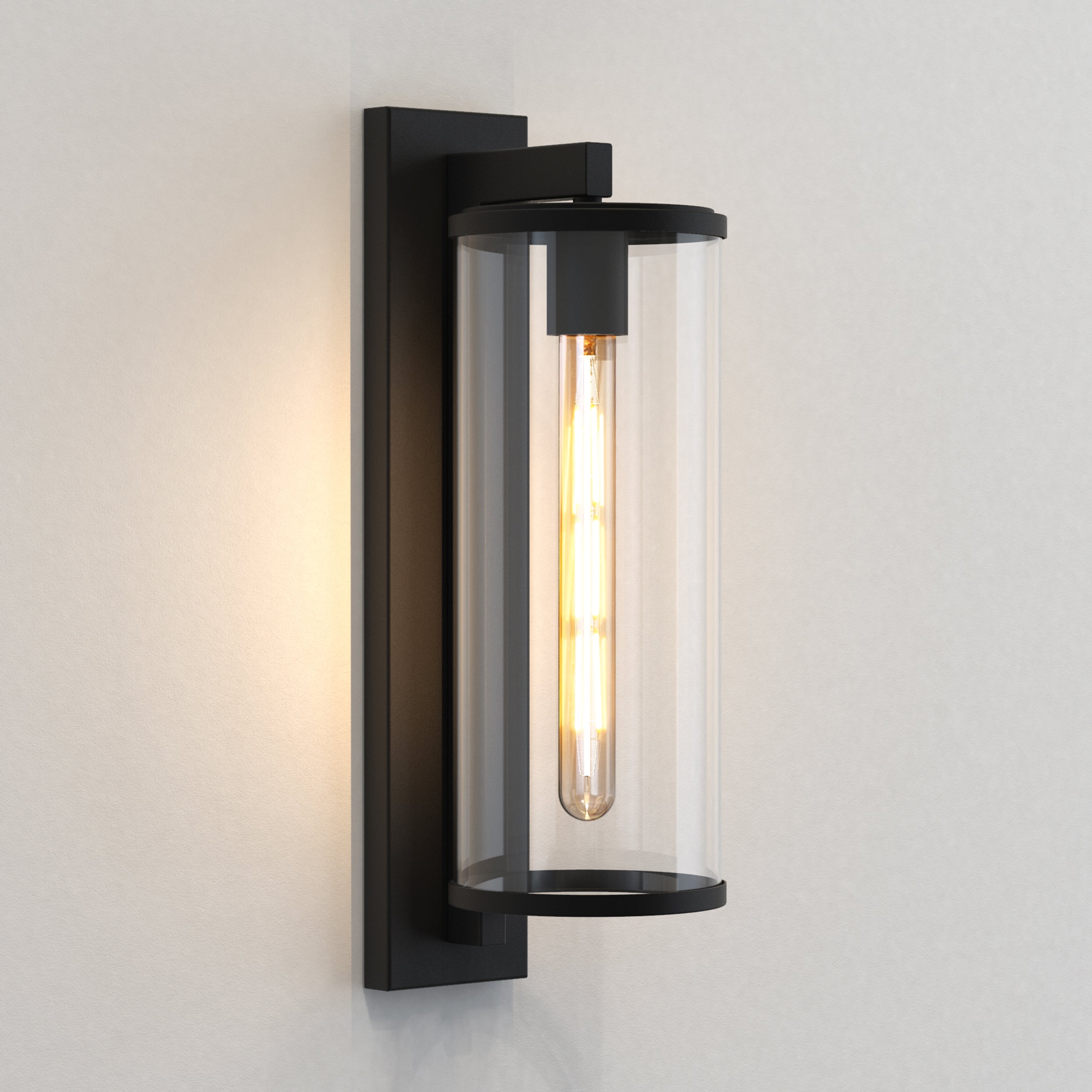 Astro Pimlico 500 Outdoor Porch Wall Light in Textured Black