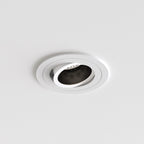 Astro Pinhole Slimline Round Adjustable Fire-Rated Downlight in Matt White 1434003