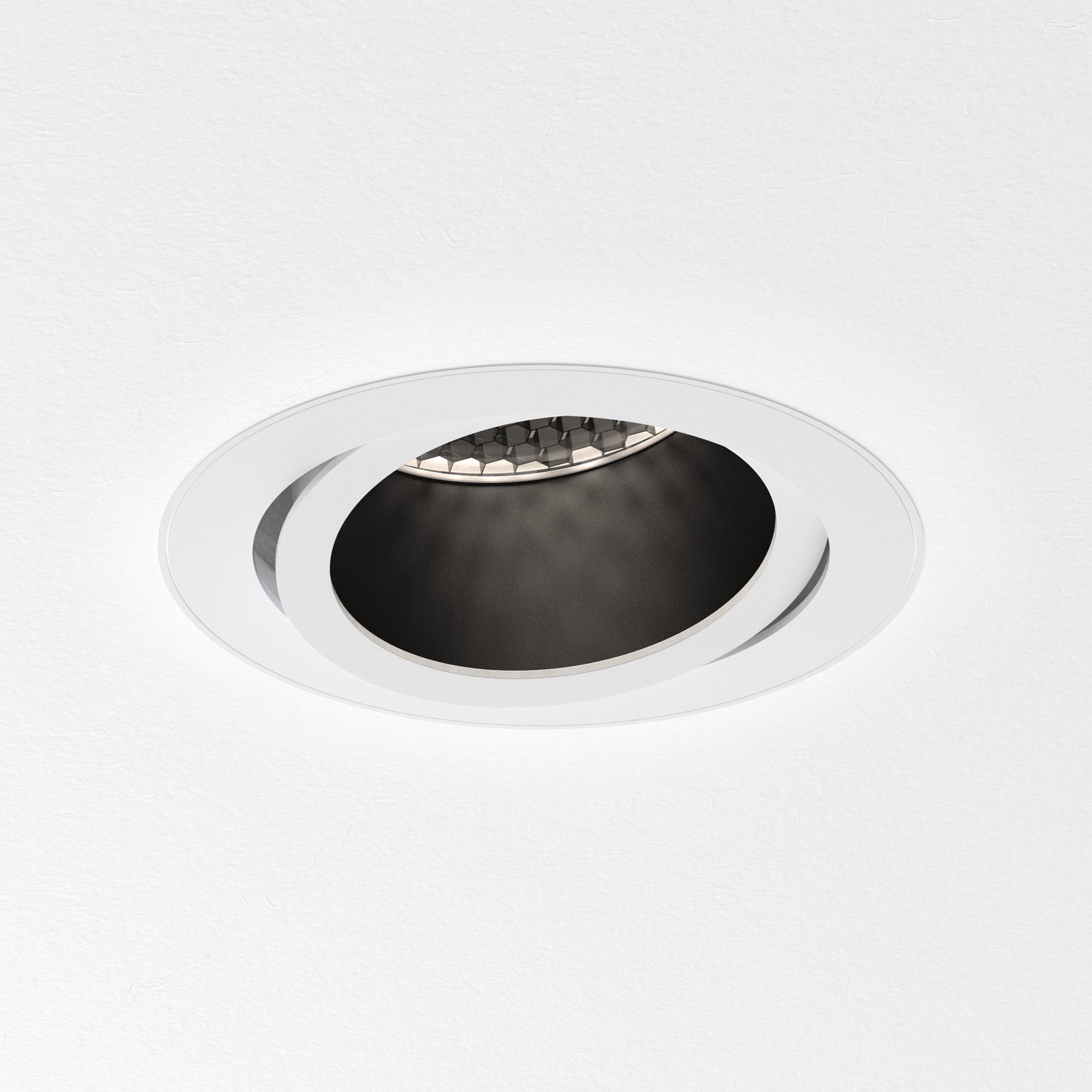 Astro Pinhole Slimline Round Adjustable Flush Fire-Rated Downlight in Matt White 1434008