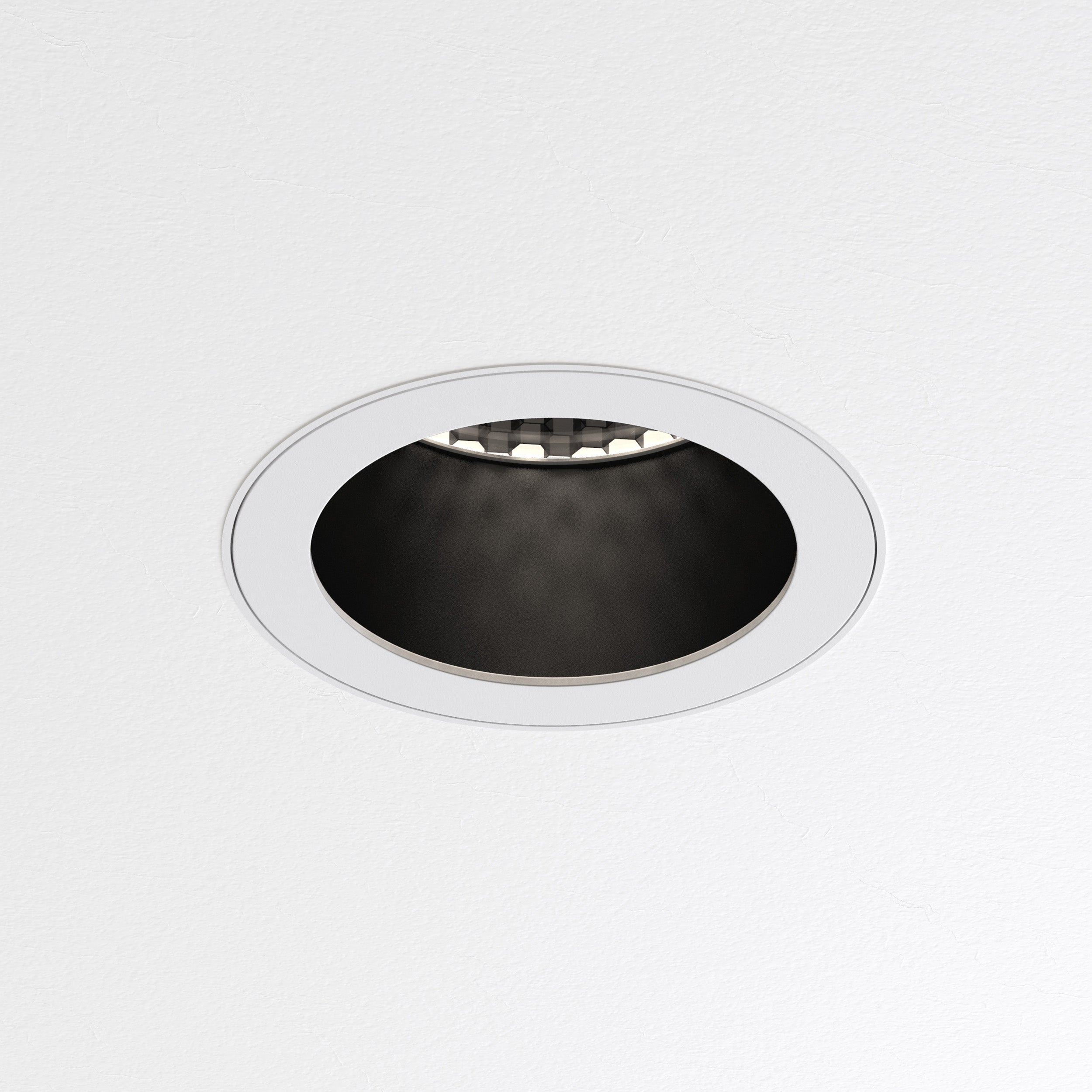 Astro Pinhole Slimline Round Fixed Flush Fire-Rated Bathroom Downlight in Matt White 1434007