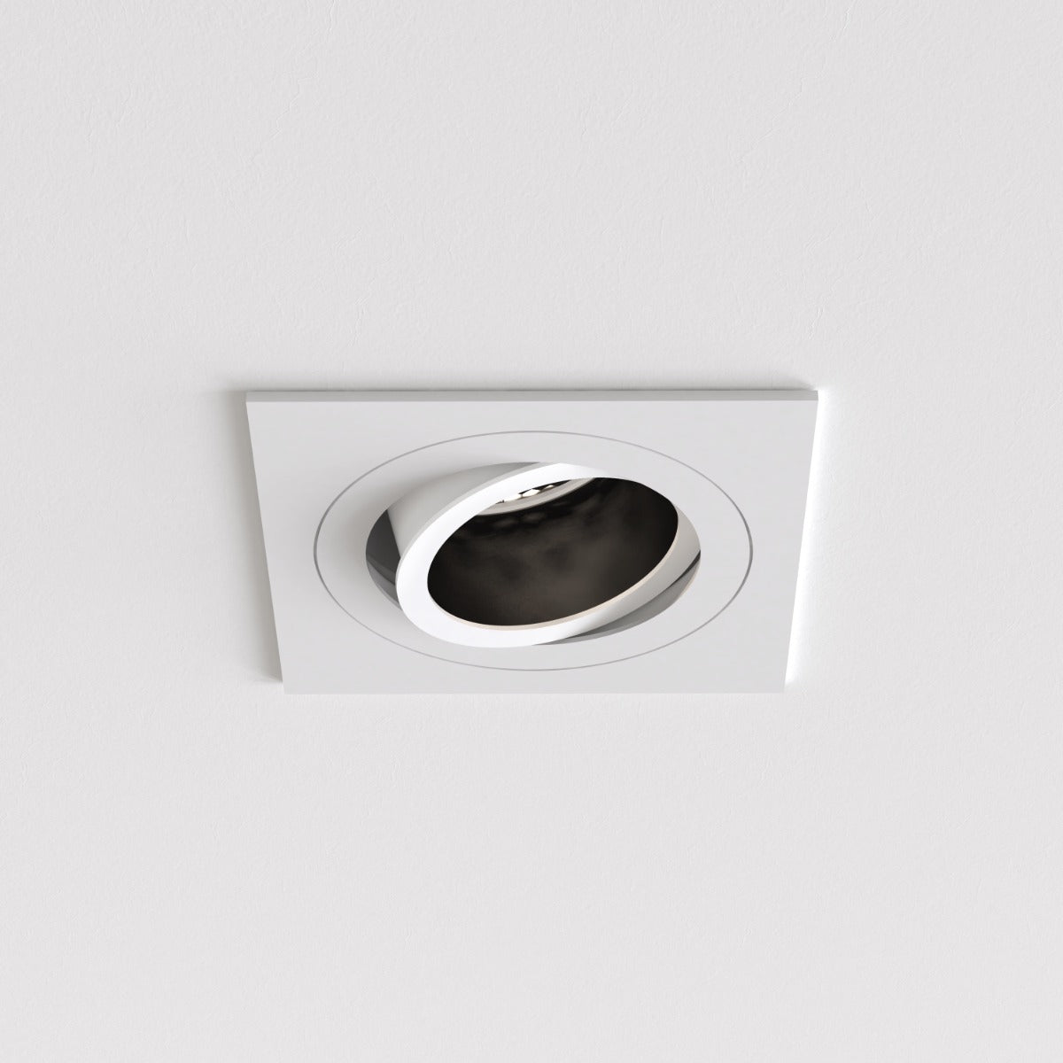 Astro Pinhole Slimline Square Adjustable Fire-Rated Downlight in Matt White 1434004