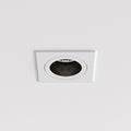 Astro Pinhole Slimline Square Fixed Fire-Rated Bathroom Downlight in Matt White 1434002