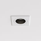 Astro Pinhole Slimline Square Fixed Fire-Rated Bathroom Downlight in Matt White 1434002