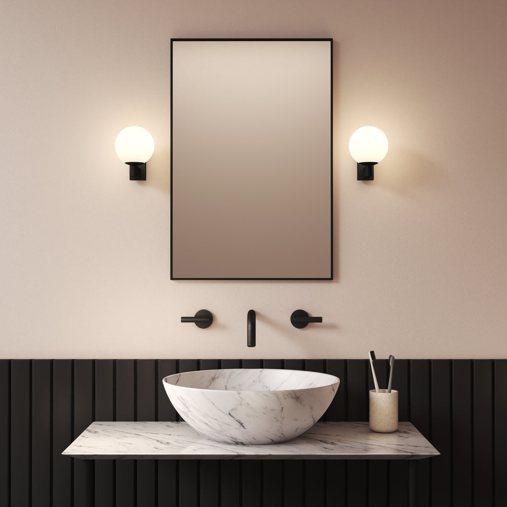 Astro Sagara Bathroom Wall Light in Matt Black