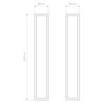 Astro Salerno 520 Outdoor Wall Light in Textured Black