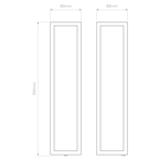 Astro Salerno Outdoor Wall Light in Natural Brass
