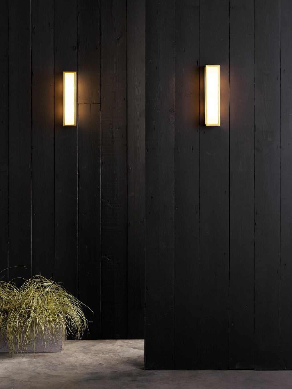 Astro Salerno Outdoor Wall Light in Natural Brass