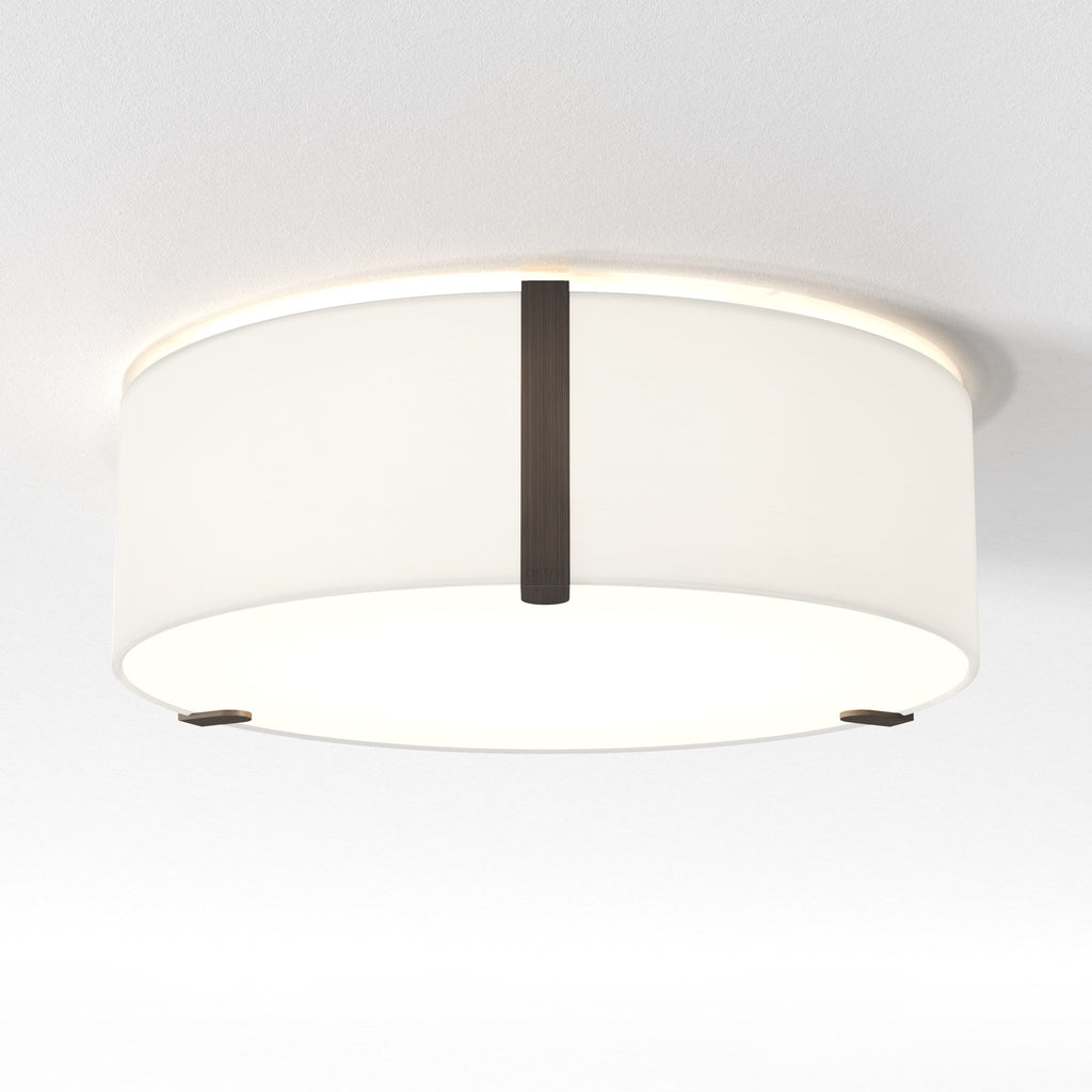 Astro Salina 400 Ceiling Light in White Fabric