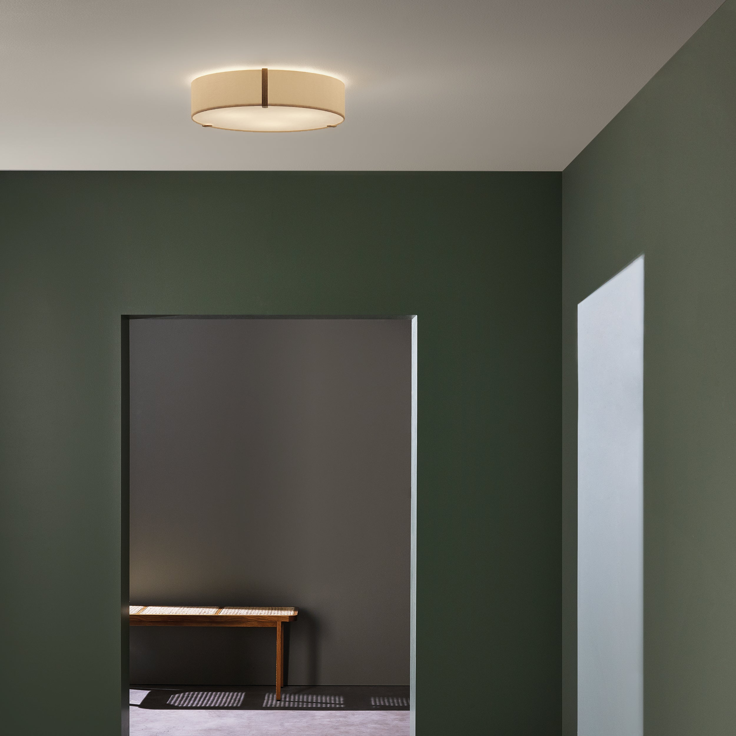 Astro Salina 550 Ceiling Light in Putty Fabric