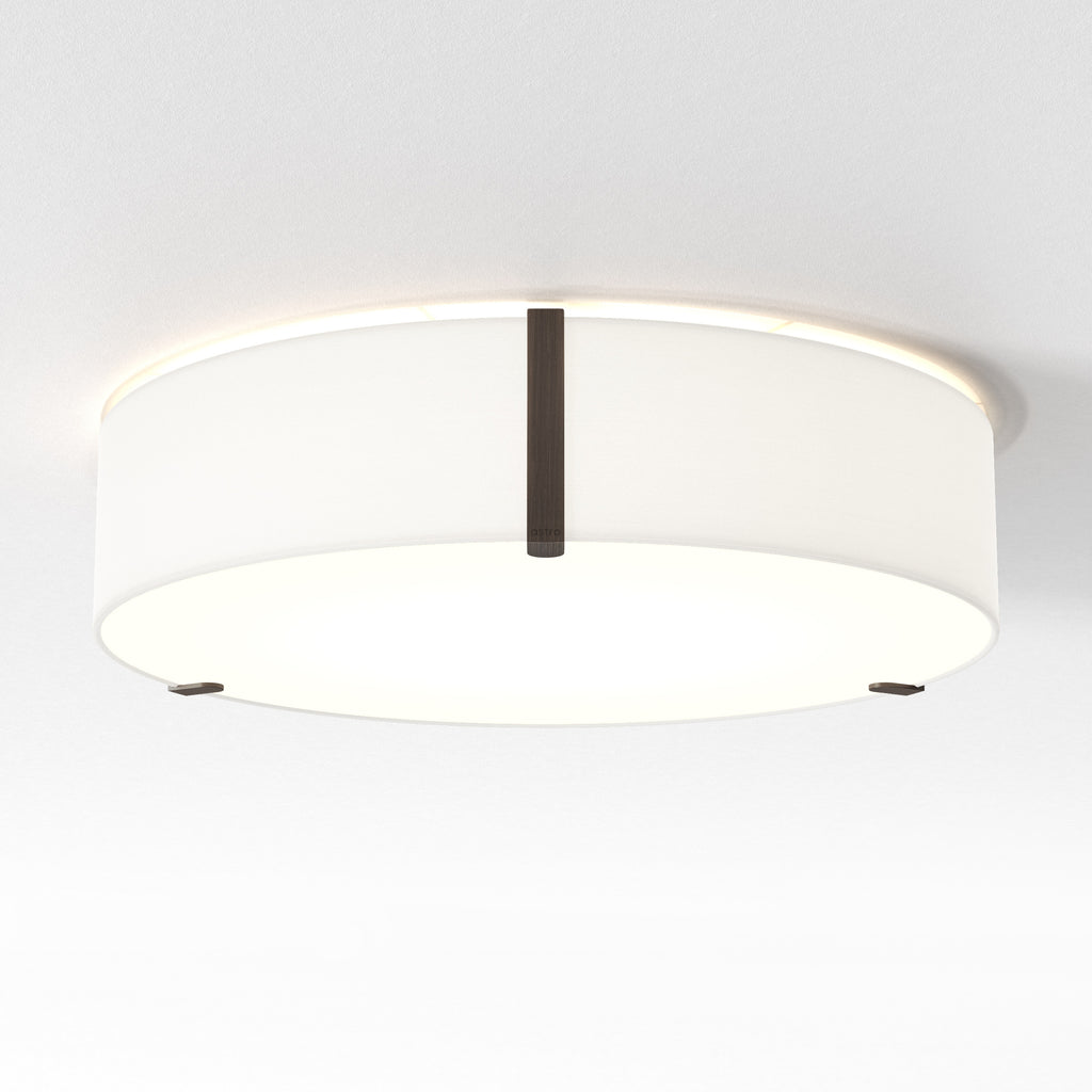 Astro Salina 550 Ceiling Light in White Fabric